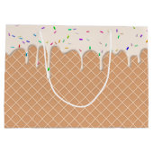 Vanilleeis-Schmelz-Party Große Geschenktüte (Rückseite)