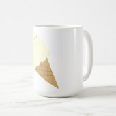 Vanilleeis-Waffelhörnchen Kaffeetasse (VorderseiteRechts)