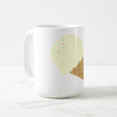 Vanilleeis-Waffelhörnchen Kaffeetasse (Vorderseite Links)