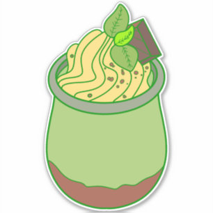 Vanilleeiscreme Aufkleber