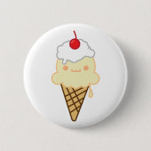 Vanilleeiscreme Button (Vorderseite)