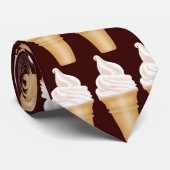 Vanilleeiscreme-Kegel-Krawatte Krawatte (Gerollt)