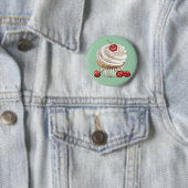 Vanillekirschkuchen-Abzeichenknopf Button (Beispiel)