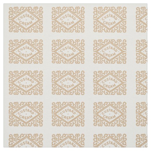 Vanillepuddingsahnekeks Stoff (Muster)