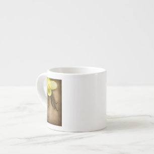 Vanilleschoten und Blüte auf Holzuntergrund Espressotasse