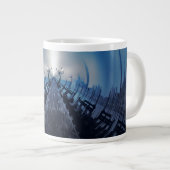 VANISHING VENICE Blue Gothic Gondolas Jumbo-Tasse (Vorderseite Rechts)