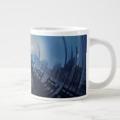 VANISHING VENICE Blue Gothic Gondolas Jumbo-Tasse (Rechts)