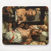 Vanitas, Der alte Coquette von Bernardo Strozzi Mousepad (Vorne)