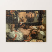 Vanitas, Der alte Coquette von Bernardo Strozzi Puzzle (Horizontal)