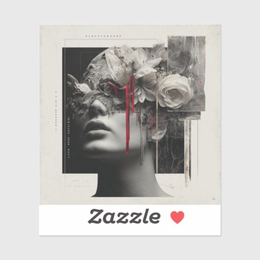 Vanitas Fair — Gothic Fine Art Aufkleber (Blatt)