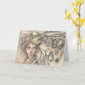 Vanitas Grußkarte Karte (Gelbe Blume)