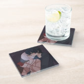 Vanitas Jeanne Coaster Vanitas No Carte Glasuntersetzer (Schrägansicht)