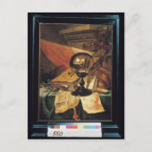 Vanitas mit einem Kristallball Postkarte (Vorderseite)