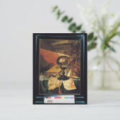 Vanitas mit einem Kristallball Postkarte (Stehend Vorderseite)