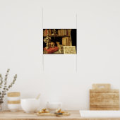 Vanitas mit Sonnenuhr, c.1626-40 Poster (Küche)