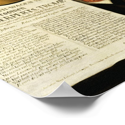 Vanitas noch Leben Hommage Poster (Ecke)