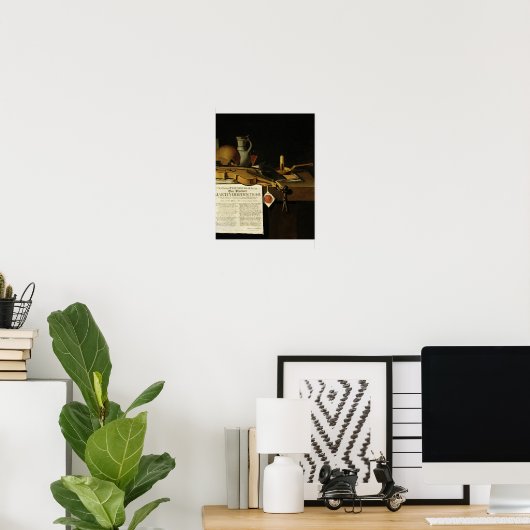 Vanitas noch Leben Hommage Poster (Heimbüro)