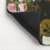 Vanitas noch Leben mit Blumen Mousepad (Ecke)