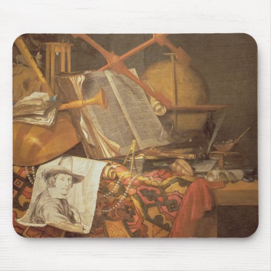 Vanitas (Öl auf Leinwand) Mousepad (Vorne)