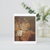 Vanitas (Öl auf Leinwand) Postkarte (Stehend Vorderseite)