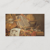 Vanitas (Öl auf Leinwand) Visitenkarte (Rückseite)