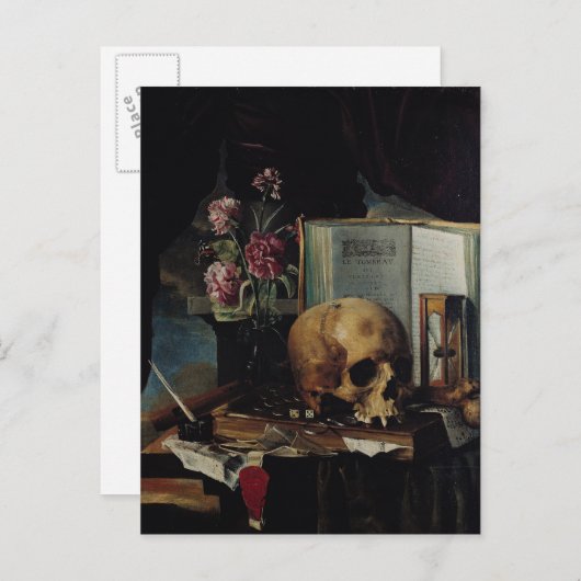 Vanitas Postkarte (Vorne/Hinten)