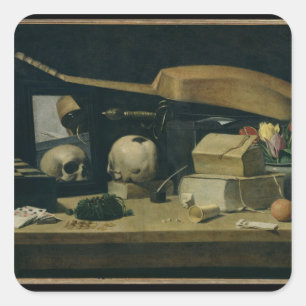 Vanitas Quadratischer Aufkleber