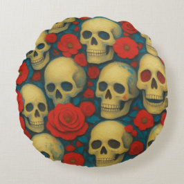 Vanitas & Rosen Rundes Kissen