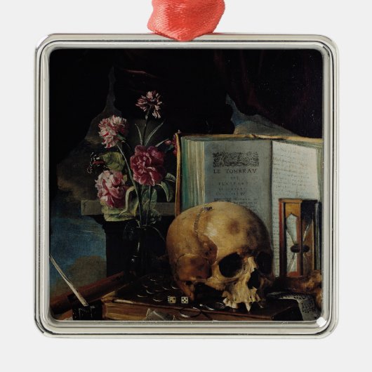 Vanitas Silbernes Ornament (Vorne)