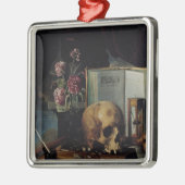 Vanitas Silbernes Ornament (Links)