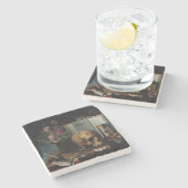 Vanitas Steinuntersetzer (Seitenansicht)