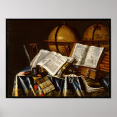 "Vanitas" Still Life - Adam Bernaert (1665) Poster (Vorne)