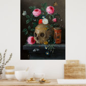 Vanitas Still Life (ca.1665–1670) Poster (Küche)