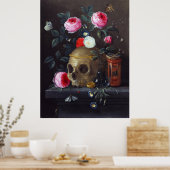 Vanitas Still Life, Jan van Kessel der Ältere Poster (Küche)