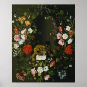 Vanitas Still Life mit Blume Poster (Vorne)