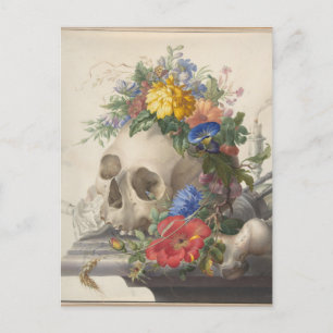 Vanitas Still Life von Herman Henstenburgh Postkarte