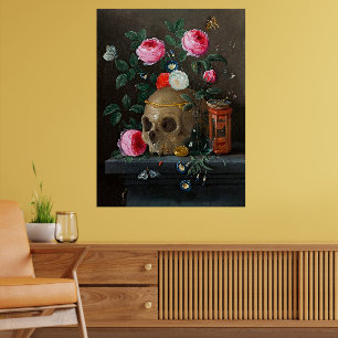 Vanitas Still Life von Jan van Kessel - Fine Art Poster