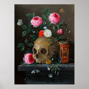 Vanitas Still Life von Jan van Kessel - Fine Art Poster