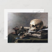Vanitas von Pieter Claesz Postkarte (Vorne/Hinten)