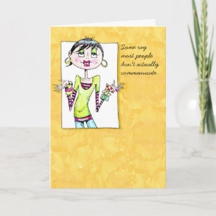 Vanity Birthday oder Freundschaftskarte Karte