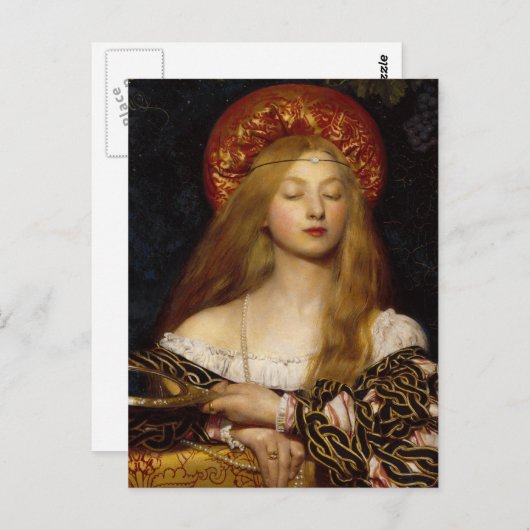 Vanity - Ein mittelalterlicher Mütter Postkarte (Vorne/Hinten)