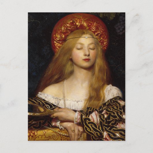 Vanity - Ein mittelalterlicher Mütter Postkarte (Vorderseite)