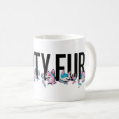 Vanity Fur Magazine Party Limited Edition BLUE Kaffeetasse (VorderseiteRechts)