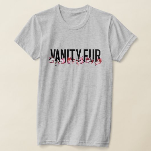Vanity Fur Magazine Party RED T-Shirt (Ablage )