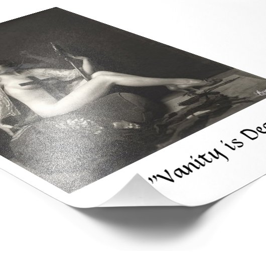 Vanity is Dead Fotodruck (Ecke)