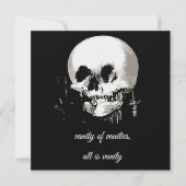 Vanity of Vanities alles ist Vanity Ecclesiastes Einladung (Vorderseite)