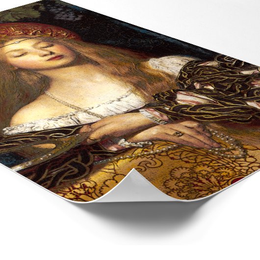 Vanity Pre-Raphaelite Frauenposter Poster (Ecke)