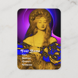 VANITY SCHAUTY-FASHION COSTUME DESIGNER Gold Metal Visitenkarte