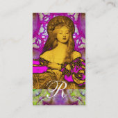 VANITY SCHAUTY-FASHION COSTUME DESIGNER Pink Lila Visitenkarte (Rückseite)