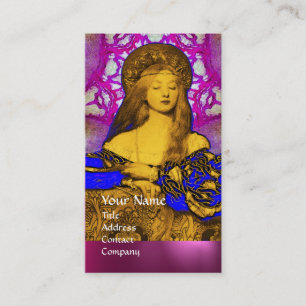 VANITY SCHAUTY-FASHION COSTUME DESIGNER Pink Lila Visitenkarte